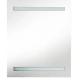 vidaXL LED-Bad-Spiegelschrank 50 cm anthrazit