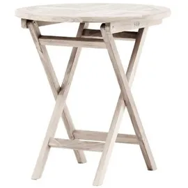 VCM Bistrotisch Ø 70 x 75 cm Weiß