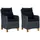 vidaXL Gartenstuhl 66,4 x 88,2 x 38,4 cm dunkelgrau 2 St.