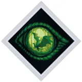 Riolis Kreuzstich Stickpackung Drachenauge, Zählmuster, 20x20cm