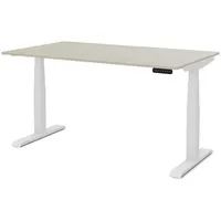 Assmann Electronic Kinderschreibtisch JUNIOR 120 x 70 cm Holz Eiche Polar Weiß/beige
