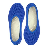 Beck Schläppchen AirBecks Mesh mit atmungsaktiver Sohle Gymnastikschuh (in vielen Farben und Größen erhältlich, robuste und flexible Materialien, leichter Barfußschuh) Laufsohle und Obermaterial sind atmungsaktiv blau 40 EU