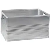 BRB-Lagertechnik Alu-Transportkasten 700 x 500 x 375 mm 1-tlg. Silber