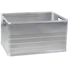 BRB-Lagertechnik Alu-Transportkasten 700 x 500 x 375 mm 1-tlg. Silber