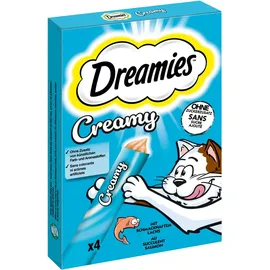Dreamies Creamy Snacks - Lachs (44 x 10 g)