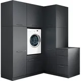 laundreezy Mehrzweckschrank-Set 186 x 238 x 68 cm Grau