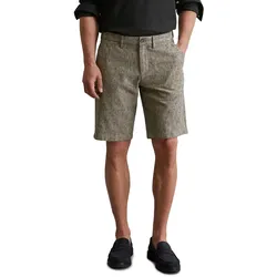 Shorts MARC O'POLO "aus Leinen und Bio-Baumwolle", Herren, Gr. 40, Normalgrößen, bunt (multi), Obermaterial: 55% Leinen, 45% Baumwolle, gestreift, casual, regular fit kurz, Hosen