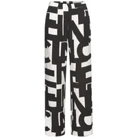 French Connection Pyjamahose schwarz/weiß 32
