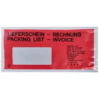 LMG Lieferscheintaschen Kunststoff DIN kurz 1.000 St.