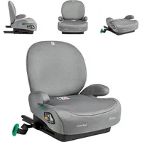 KIKKABOO Kindersitz, i-Size Sitzerhöhung i-Boost (125-150cm) ISOFIX Rückenlehne grau