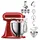 KitchenAid Artisan 5KSM185 Empire Rot Beginnerset + Flexirührer + Gemüseschneider