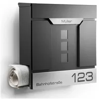 Newhabitat Madrid Anthrazit inkl. Zeitungsfach