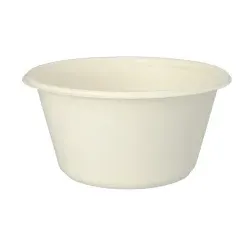 Papstar Pure Schalen, Zuckerrohr, Ø 17cm, umweltfreundlich, Umweltfreundliche Schalen aus Zuckerrohr ideal für Catering und Takeaway, 1 Packung = 25 Stück, Füllinhalt: 1000 ml