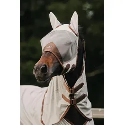 Fliegenmaske classic mit Ohren silber Full silber WARMBLUT