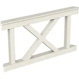 SKANHOLZ Brüstungsgeländer Andreaskreuz 150 x 84 cm Weiß