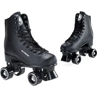 Nils Extreme Rollschuhe für Damen Mädchen und Kinder NQ8400S - Quad Roller aus Kunstleder – Disco Skates - Rollerskates 40
