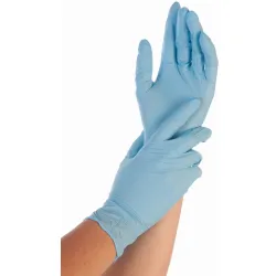 Hygonorm® Einmalhandschuhe Nitril Safe Fit, blau 26118 , 1 Packung = 200 Stück, Größe L