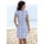Beachtime Sommerkleid Blumen Blau 44