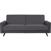 exxpo - sofa fashion 3-Sitzer EXXPO - SOFA FASHION "Samso, elegant und bequem, toller Sitzkomfort, Schlafsofa", braun, B:222cm H:89cm T:93cm, Sofas, Kippcouch, inklusive Bettfunktion und Bettkasten, Komfortsitzhöhe 49cm