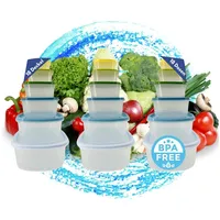 TronicXL Frischhaltedose 18 Dosen mit Deckel Frischhaltedosen Set Frischhaltedose Kunststoff, Kunststoff, Vorratsdosen spülmaschinenfest Gefrierdosen luftdicht stapelbar weiß