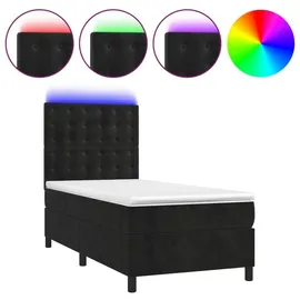 vidaXL Boxspringbett 100 x 200 cm Schwarz