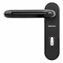 Hörmann FS Drückergarnitur D-110 Kurzschild für BB/PZ schwarz PPN (Feuerschutz-Drückergarnitur für Feuerschutztür/Mehrzwecktür H8-5 / Quadro/MZ) 545970