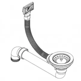 vidaXL Granitspüle Einzelbecken