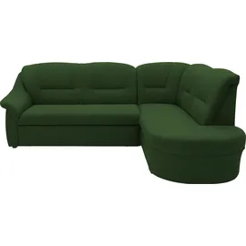DOMO collection Eckcouch Polyester L-Form 2-Sitzer Grün