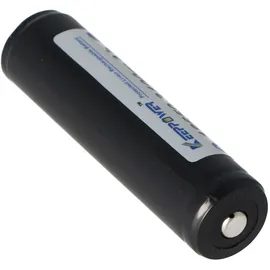 Keeppower 18650 Li-Ion Akku mit 3400mAh, 3,6V - 3,7V Li-Ion-Akku geschützt mit PCB 1 Stück (Button Top)