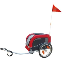nobby® Fahrradanhänger Senlima rot/schwarz