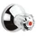 Grohe Atlanta Absperrventil rot/chrom