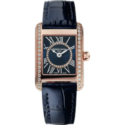 Frederique Constant Classics Carree Ladies FC-200NMCDCD14 - Guilloché & sunray,blau - 23mm x 21mm