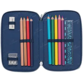 BECKMANN Federmäppchen 3-Fold Pencil Case Science