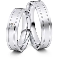 Trauringe Nordhausen 333er Weiflgold - 2593