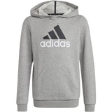 Adidas Kinder Kapuzensweat Essentials Two-Colored, MGREYH/WHITE, 128