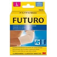 FUTURO FUT76579 Comfort Ellenbogen-Bandage, beidseitig tragbar, Größe: L, Maße: 28,0 – 30,5 cm
