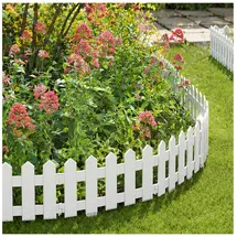 Hti-Living Palisade 4-teilig 4 x 1 cm weiß
