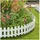 Hti-Living Palisade 4-teilig 4 x 1 cm weiß
