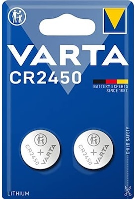 VARTA Professional Electronics Knopfzelle Batterie CR 2450 2er Blister