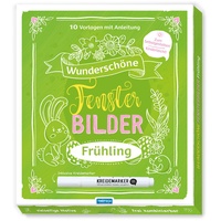 Trötsch Verlag Trötsch Wunderschöne Fensterbilder mit Kreidemarker Frühjahr Mappe mit Vorlagen und Kreidemarker