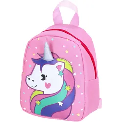 Antonio Kinder Rucksack 3D Einhorn  pink