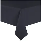 sander table + home Tischdecke Tischdecke "Loft", fleckabweisend Uni schwarz eckig | 150 cm x 350 cm