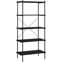 vidaXL Bücherregal 80 x 40 x 163 cm Schwarz