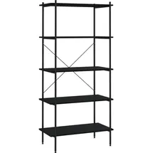 vidaXL Bücherregal 80 x 40 x 163 cm Schwarz
