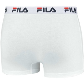 Fila Herren 2er Pack - Baumwolle, einfarbig weiß S