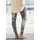LASCANA 7/8-Jeggings Damen schwarz-bunt bedruckt Gr.38
