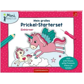 Coppenrath Verlag Mein großes Prickel-Starterset: Einhörner