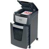 Rexel Optimum AutoFeed+ 300X - Automatischer P4-Sicherheits-Aktenvernichter mit Querschnitt, Fassungsvermögen 300 Blatt, herausnehmbarer 60-Liter-Papierkorb, schwenkbare Räder