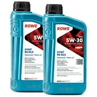 ROWE - 2x 1 Liter HIGHTEC SYNT RS DLS SAE 5W-30 Motorenöl - PKW Motoröl für Modelle mit Abgasnachbehandlung und Turboaufladung