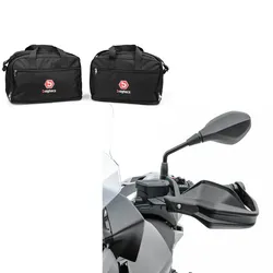 Set: Alukoffer Innentaschen passend für BMW R 1250 / 1200 GS / Adventure 04-21 Koffer Taschen Bagtecs MS1 + Handprotektoren passend für BMW R 1200 GS 13-18 Handschutz Motoguard schwarz